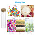 PATIKIL 60ml Test Tubes, 10pcs Glass Clear Flat Bottom Containers with Cork Stopper for Storage