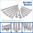 Glarks 141Pcs M6 140Pcs 14 1Pc M4 Hex Drive Socket Head Cap Bolts Assortment Kit, Sizes Nickel-Plated Socket Cap Screws