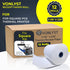 Receipt Paper Roll 3 1/8 x 230 for Square Register and Square POS System, Pack of 12 Rolls -