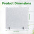 4 Pack 23.6" 23.6" Desk Privacy x Acoustic Divider Panel Portable Desk Partition Desk Divider Noise Visual Isolate