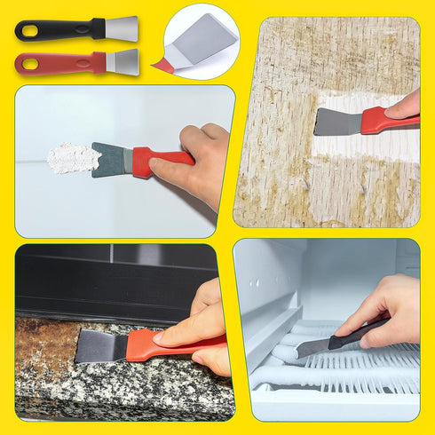 QWACVRTM Crevice Cleaning Brush, Hard Bristle Crevice Cleaning Brush, Cleaning Brushes for Household Use, Kitchen Scrub
