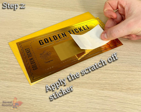Cappstan UK 2 Deluxe Golden Ticket Surprise Scratch Off Cards | Personalized Christmas Gifts for Him | Stocking