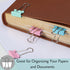 Mr. Pen Pastel Binder Clips, 50 Pack, 0.75 Inch Small Clips, Micro Binder Clips for Office
