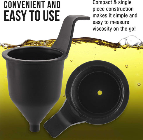 TCP Global Brand SG244 Liquid Thickness & Viscosity Measuring Cup, Ford # 4 Four, Viscosimeter for Paint