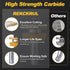 2PCS Set, 1/2 Inch Set (3/8 Inch 7/8 Inch Bevel Shaker Rail and Stile Router Bit Carbide-Tipped Cabinet Door Router Bit
