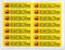 DO NOT ROLL DOWN Window Tint Stickers - 5 x 1 in. Caution Label Stickers for Automotive Window Film