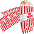 Retro Popcorn Bags 25 Pack, Grease Resistant Single Serving 1oz Paper Sleeves in Nostalgic Red/White Design