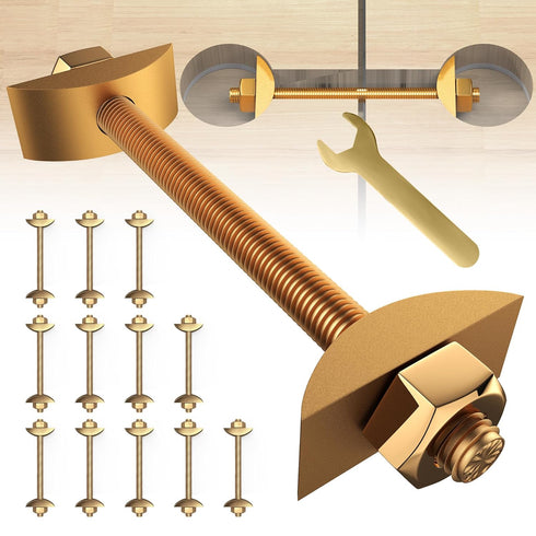 12Pcs Countertop Connector Bolts, M8x100mm Joint Fasteners for Furniture, Drawbolt/Butcher Block Connector Kit