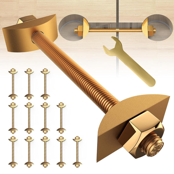 12Pcs Countertop Connector Bolts, M8x100mm Joint Fasteners for Furniture, Drawbolt/Butcher Block Connector Kit
