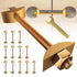 12Pcs Countertop Connector Bolts, M8x100mm Joint Fasteners for Furniture, Drawbolt/Butcher Block Connector Kit