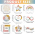 Libima 72 Pieces Anxiety Sensory Stickers, Textured Fidget Stickers for Mindfulness, School Counselor Supplies, 9