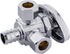 (Pack of 2) EFIELD Dual Outlet Angle Stop Valve, 1/2" Pex-b Crimp Connection Inlet x (3/8 inch x 3/8 inch) Outlet