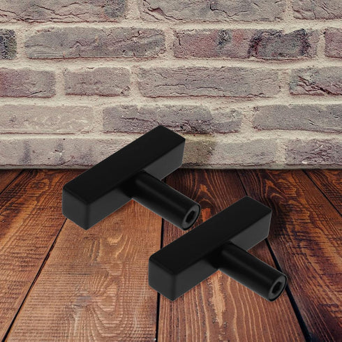 6 Pack Square T Bar Single Hole Knobs, Kitchen Cabinet Knobs, Cabinet Pull Drawer Handles Stainless Steel Modern