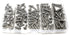 iexcell 100 Pcs #10-24 x 3/8", 1/2", 5/8", 3/4", 1" UNC Threads Stainless Steel Hex Socket Button Head Screws