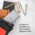 Dingbats - Wildlife Solid Medium Notebook, Grey Elephant, A5, Hardcover Notebook, PU Leather, Perforated Cream 100gsm