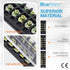 BlueStars 6 Packs Terminal Strip Blocks, 4/5/6 Positions 600V 15A with Cover for Home Electrical Project