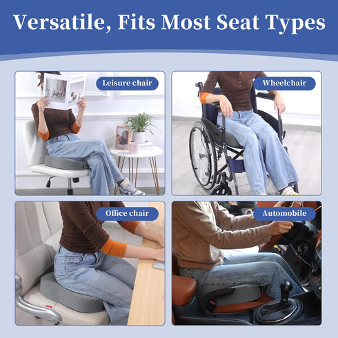 BALAPET Foldable Sit Bone Seat Cushion for Pressure Relief, Memory Foam Comfort Ischial Tuberosity Seat Pillow for Hip