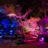 800W 8000LM 2700K Timing,IP66 3-Plug LED Flood Light Outdoor, Equivalent Smart RGB Stage Lights, Bluetooth RGB