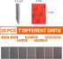 28 180-3000 Pcs Grit Sanding Sponge,Ultra Fine Sandpaper,Soft Foam Hand Sander Block Wet Dry Sanding Pads