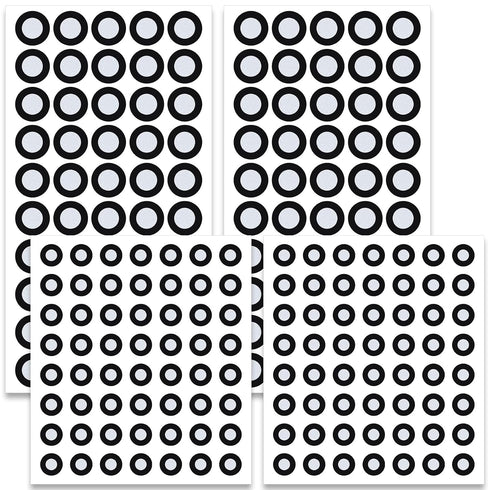 Lekgavd 4 Sheets 3D Scanner Markers Stickers, 212 Tracking Dots 3mm/6mm Reference Point