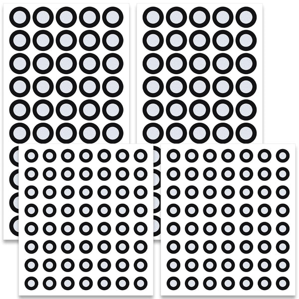 Lekgavd 4 Sheets 3D Scanner Markers Stickers, 212 Tracking Dots 3mm/6mm Reference Point