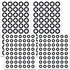 Lekgavd 4 Sheets 3D Scanner Markers Stickers, 212 Tracking Dots 3mm/6mm Reference Point