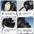 20W 120V 3000K 6 3-Plug SUNVIE Outdoor Landscape Spotlights Waterproof Dusk to Dawn Spot Lights Outdoor LED Spotlight