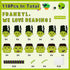 Haooryx 118Pcs Green Monster Bride Bulletin Board Decoration Set, Character Cutouts for Christmas Home Theme Party