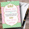 The Card Zoo Pink Green & Gold Princess Royal Party Thank You Cards