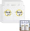 YHNTGB 200 Pcs Handle Drinking Poly Bags Double Cup Clear Plastic Packaging Carriers