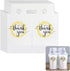 YHNTGB 200 Pcs Handle Drinking Poly Bags Double Cup Clear Plastic Packaging Carriers