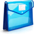 FANWU Plastic Wallet Folder Envelope, Expandable File Wallet Document Folder, Legal Size, 5 Pack Large Waterproof Pouch