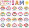 Frienda Rainbow Affirmation Station Bulletin Board Set, Motivational Posters for Classroom Mirror Growth Mindset Decor