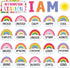 Frienda Rainbow Affirmation Station Bulletin Board Set, Motivational Posters for Classroom Mirror Growth Mindset Decor
