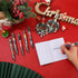 Jetec 100 Set Christmas Nutcracker Gifts, King and Soldier Nutcracker Ballpoint Pen with Have a Nutty Christmas Card