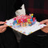 Paper Love Happy Birthday Pop Up Card, 5" x 7" Cover for Adults and Kids, Includes Envelope and Note Tag