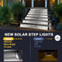 IP67 2PK AUDLES LED Solar Step Lights Waterproof Outdoor Stair Lights, Solar Deck Light Outdoor Decor Solar Decoration