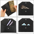Money Envelopes for Cash, Reusable PU Leather Cash Wallet, Money Pouch for Travel and Budgeting