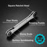DURATECH HVAC Service Wrench, Refrigeration Wrench, 4 IN 1 Service Wrench, 3/16", 1/4", 5/16", 3/8", for Air Conditioning, Refrigeration Equipment, with Hex Bit Adapter by DURATECH