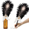 CROWN GUIDE Ostrich Feather Quill Ballpoint Pen - Wedding Guest Book Signing Reception Fancy Nikkah Pen