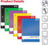 Better Office Products 24 Pack Spiral Notebooks, 1-Subject, College Rule, 70 Sheet, 8 x 10.5 inches, Assorted Colors
