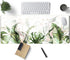Green Tropical Leaves Desk Mat XL - Large Gaming Mouse Pad for Laptop, Keyboard, Office Decor, 31.5x11.8 in