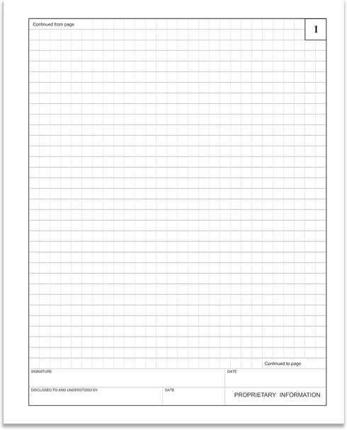 BookFactory Professional Engineering Notebook, 168 Pages, 8" x 10", Black and Burgundy Cover, Section Sewn Hardbound