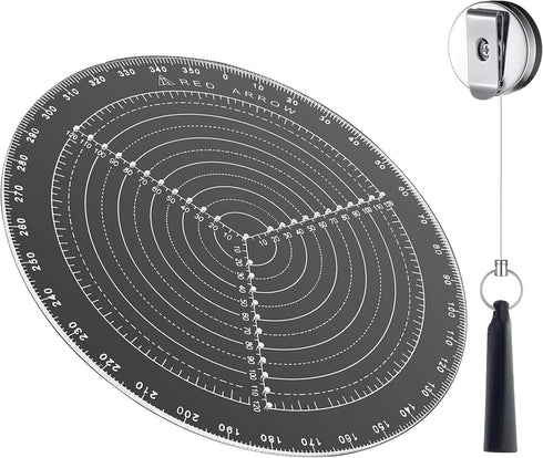 300 mm 12 Inch Diameter Round Center Finder Compass for Drawing Circles and Woodturning