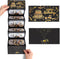 Black Gold Happy Birthday Money Envelope for Cash, DIY Money Holder with