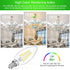 winshine E12 Candelabra LED Bulbs Dimmable 4000K Daylight, 60W Equivalent, 6 Pack
