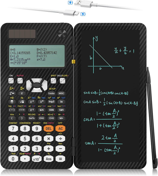 IPepul Scientific Calculators, 991EX Type-C Rechargeable, 552 Functions Math Calculator with Notepad