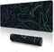 UJoowalk Large Topographic Mouse Pad, XL Gaming Mousepad, Desk Mat 31.5 x 11.8 in, Black White Minimalist Contour for