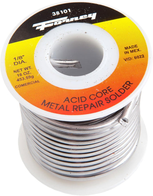 Forney 38101 Solder Acid 1/8", 16 oz., Silver Solder for Plumbing