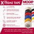 X-Treme Tape MOCAP Heavy Duty Electrical Tape, Self-Fusing Silicone Rubber, 1" x 10ft Roll, Black